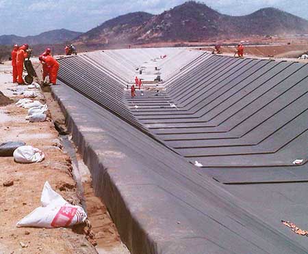 Geomembrana de PVC